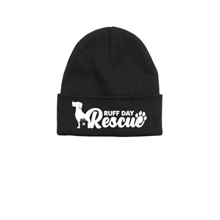 Ruff Day Rescue Beanies, a Black Printed Base Camp Beanie