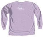 A LITTLE OFF THE TOP, a Orchid Comfort Colors Long Sleeve Tee (back-view)