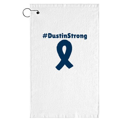 Funds for Dustin, a White Golf Towel
