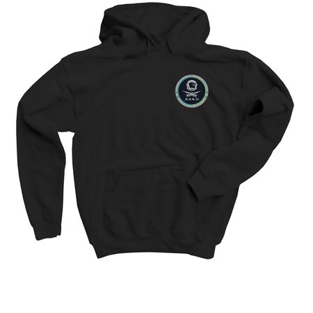 AARG Pirate Logo, a Black Youth Pullover Hoodie