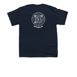 Girls Rugby Dark T-Shirts, a Navy Youth Unisex Tee (back-view)