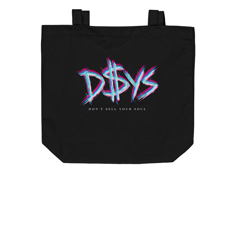 D$YS Signature Tote, a Black Organic Cotton Tote Bag