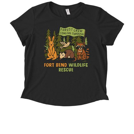 FBWR&nbsp;, a Deep Black Allmade Eco Triblend Women?s Scoop Neck Tee