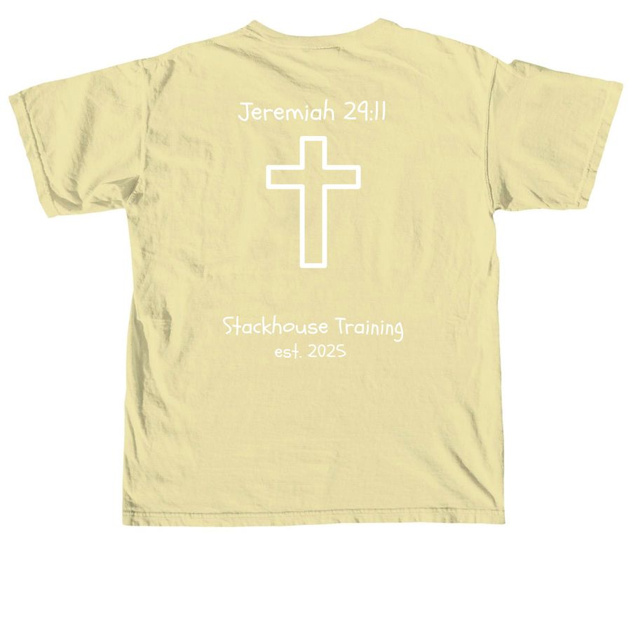 #CoachJenStrong, a Butter Comfort Colors Unisex Tee (back-view)