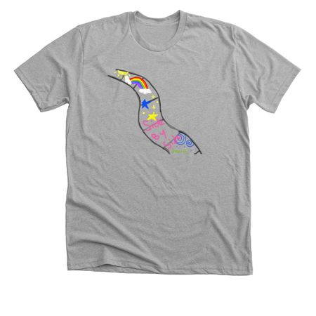 Side By Side, a Athletic Heather Premium Unisex Tee