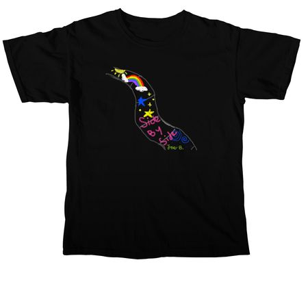 Side By Side, a Black Comfort Colors Unisex Tee