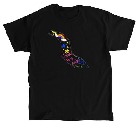 Side By Side, a Black Classic Unisex Tee