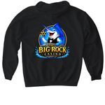 Official Big Rock Apparel, a Black Gildan Softstyle Pullover Hoodie (back-view)