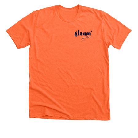 GLEAM Staff Shirt&nbsp;, a Heather Orange Premium Unisex Tee