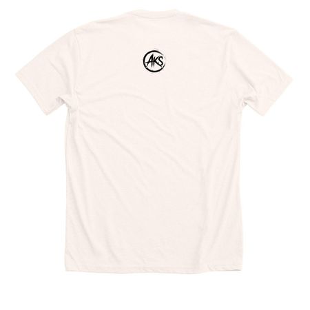 Alive., a Heather Natural Premium Unisex Tee (back-view)