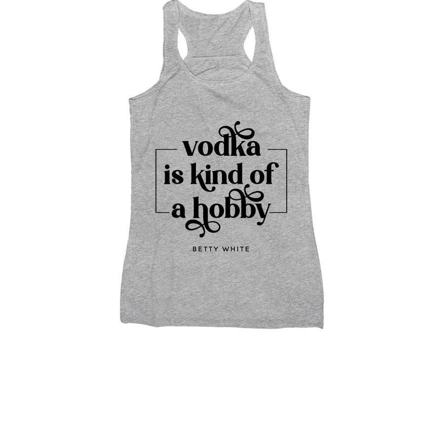 Betty White Collection- Vodka, a Athletic Heather Women's Racerback