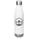 Water Bottle, a White Stainless Steel Water Bottle
