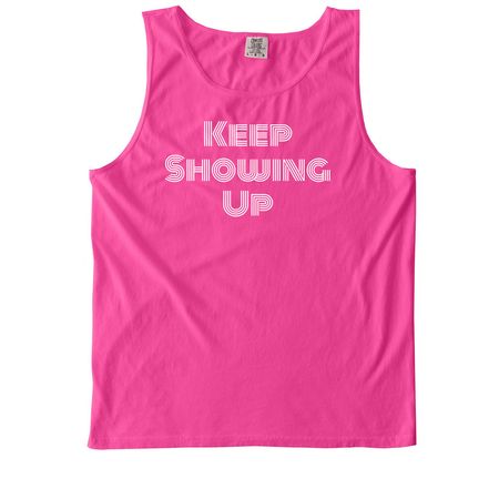 PTC to NYC, a Neon Pink Comfort Colors Tank Top