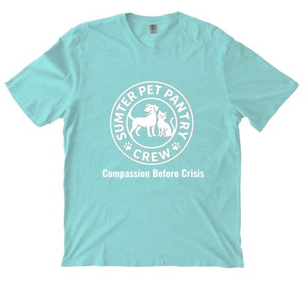 Sumter Pet Pantry Crew, a Saltwater Blue Allmade Organic Cotton Mineral Dye Tee