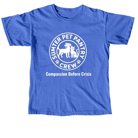 Sumter Pet Pantry Crew, a Flo Blue Comfort Colors Unisex Tee
