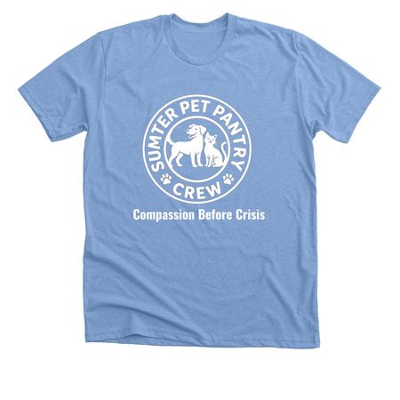 Sumter Pet Pantry Crew, a Heather Carolina Blue Premium Unisex Tee