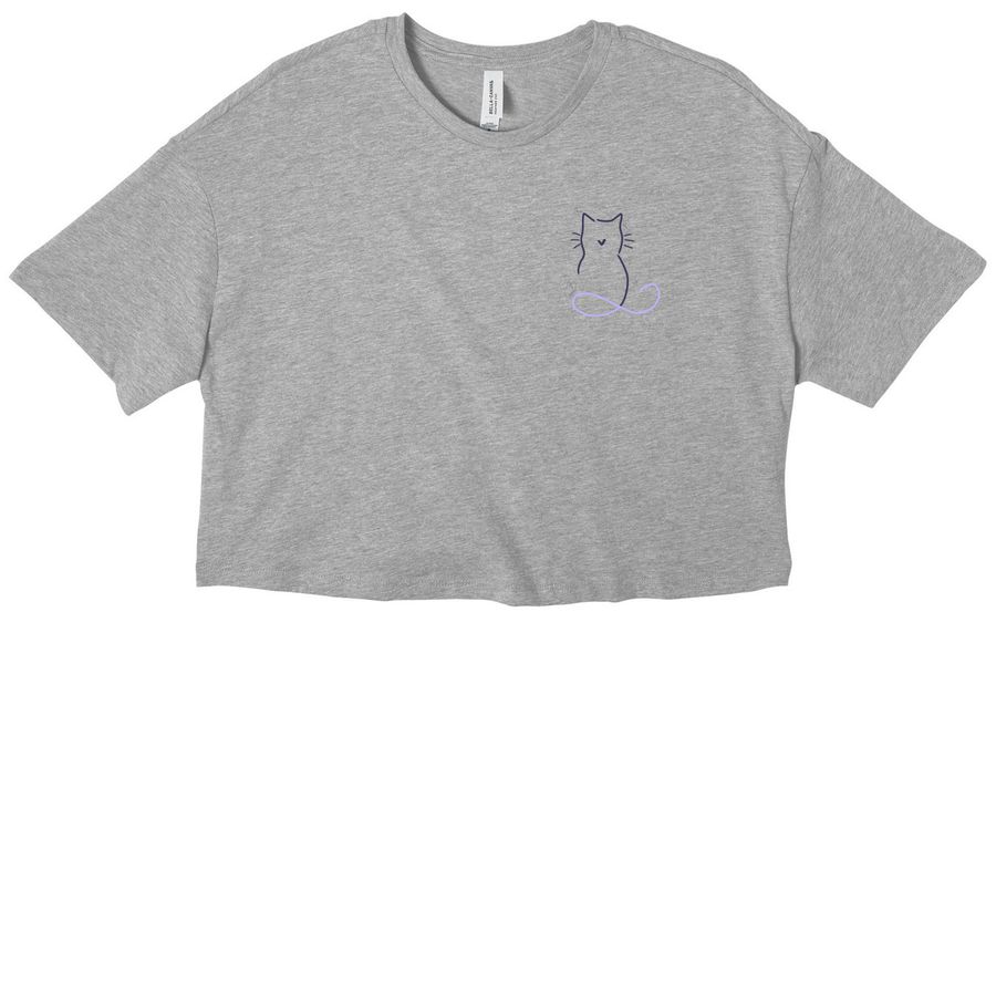 JazCatCove Lupus Awareness, a Athletic Heather Women?s Cropped Cotton Tee