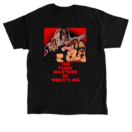 THE FUNK MASTERS OF WRESTLING, a Black Classic Unisex Tee