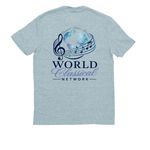 World Classical Network Merchandise, a I Like You Blue Allmade Eco Triblend Unisex Tee (back-view)
