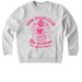 Pink Puggy Club, a Cool Heather Grey Stanley/Stella Unisex Changer 2.0 Crewneck Sweatshirt