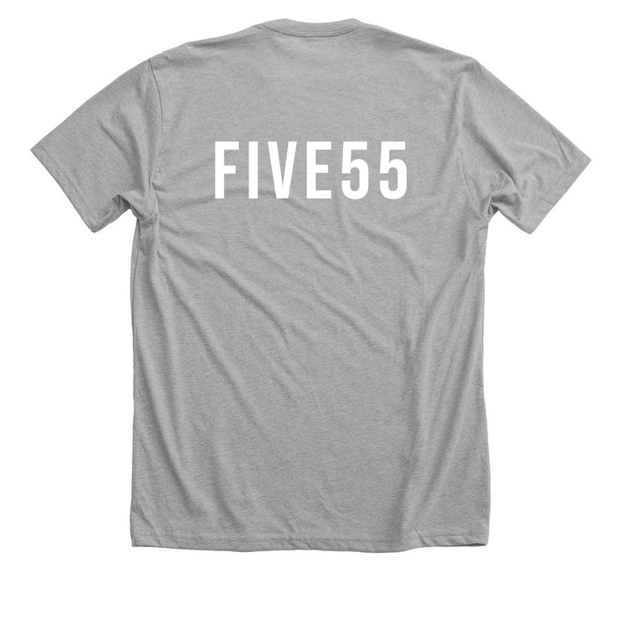 Wild and Grounded, a Athletic Heather Premium Unisex Tee (back-view)