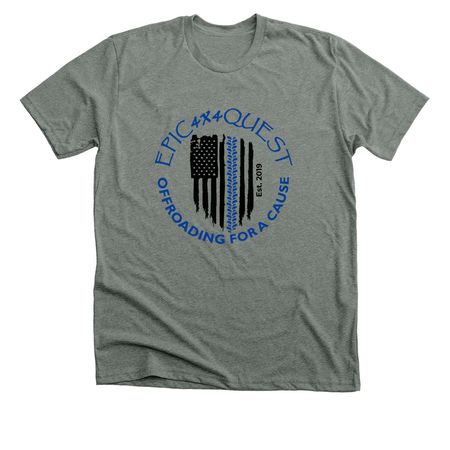 EPIC 4x4 Quest Est 2019, a Deep Heather Premium Unisex Tee