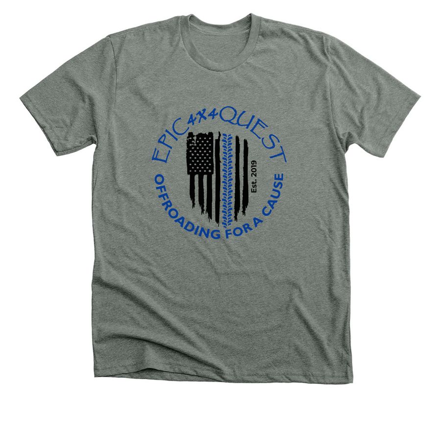 EPIC 4x4 Quest Est 2019, a Deep Heather Premium Unisex Tee