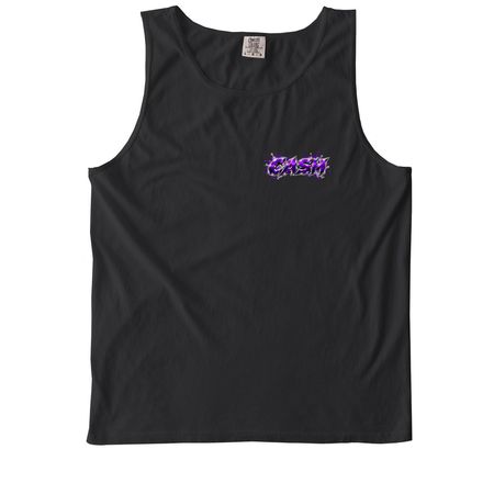 Cash, a Black Comfort Colors Tank Top