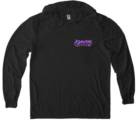 Cash, a Space Black Allmade Eco Triblend Hoodie Tee