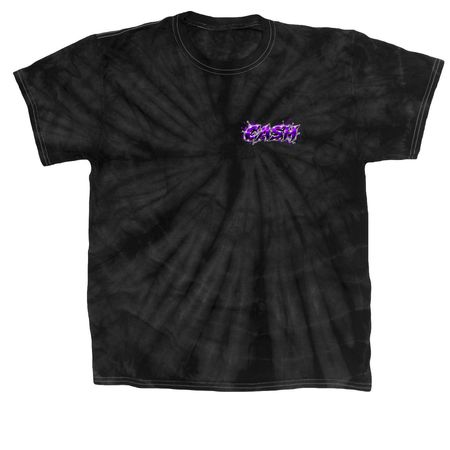 Cash, a Black Classic Tie Dye Tee