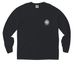 White Logo with Pocket&nbsp;, a Black Comfort Colors Long Sleeve Pocket Tee
