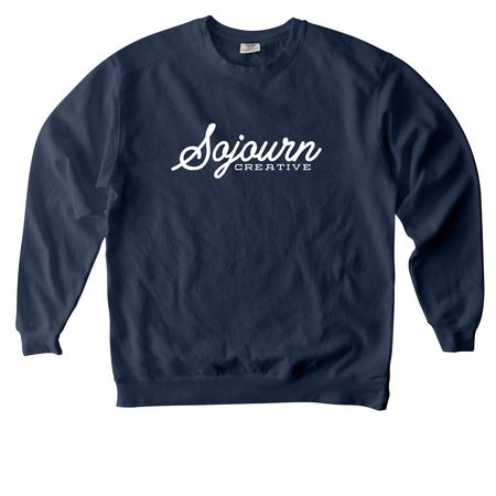 Sojourn Creative Crewneck Sweater, a True Navy Comfort Colors Crewneck Sweatshirt