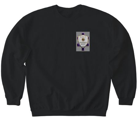 Grand Encampment Knights Templar, USA, PHA, a Black Softstyle Crewneck Sweatshirt