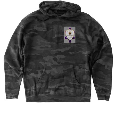 Grand Encampment Knights Templar, USA, PHA, a Black Camo Heavyweight Camo Pullover Hoodie