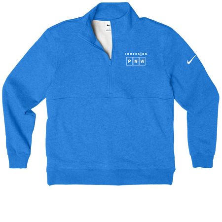 Quarter & Full Zip, Hoodies & Polos, a Light Game Royal Heather Nike Club Fleece Half Zip Pullover