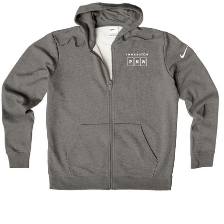 Quarter & Full Zip, Hoodies & Polos, a Charcoal Heather Nike Women's Club Fleece Zip Up Hoodie