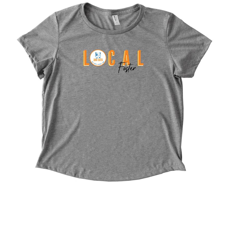 Local FOSTERs, a Aluminum Grey Allmade Eco Triblend Women?s Scoop Neck Tee