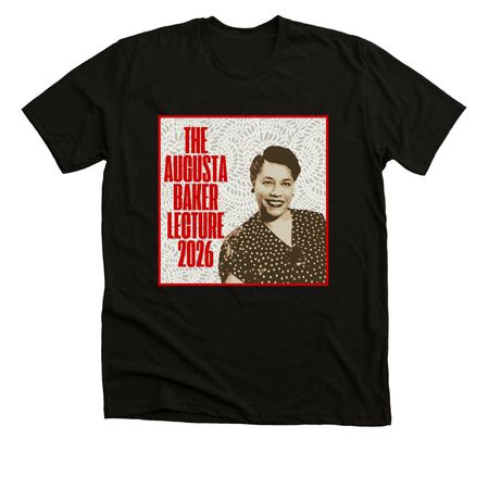 The 7th Annual Augusta Baker Lecture, a Solid Black Blend Premium Unisex Tee