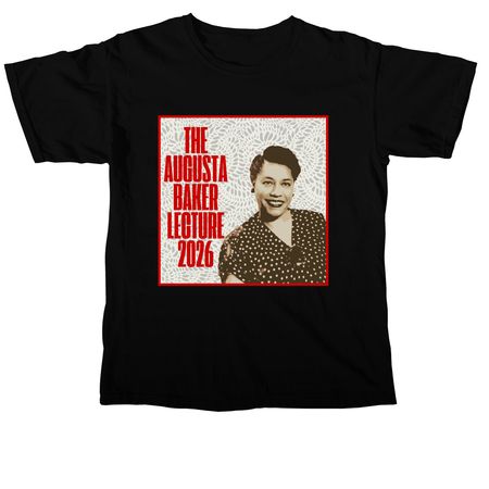 The 7th Annual Augusta Baker Lecture, a Black Comfort Colors Unisex Tee