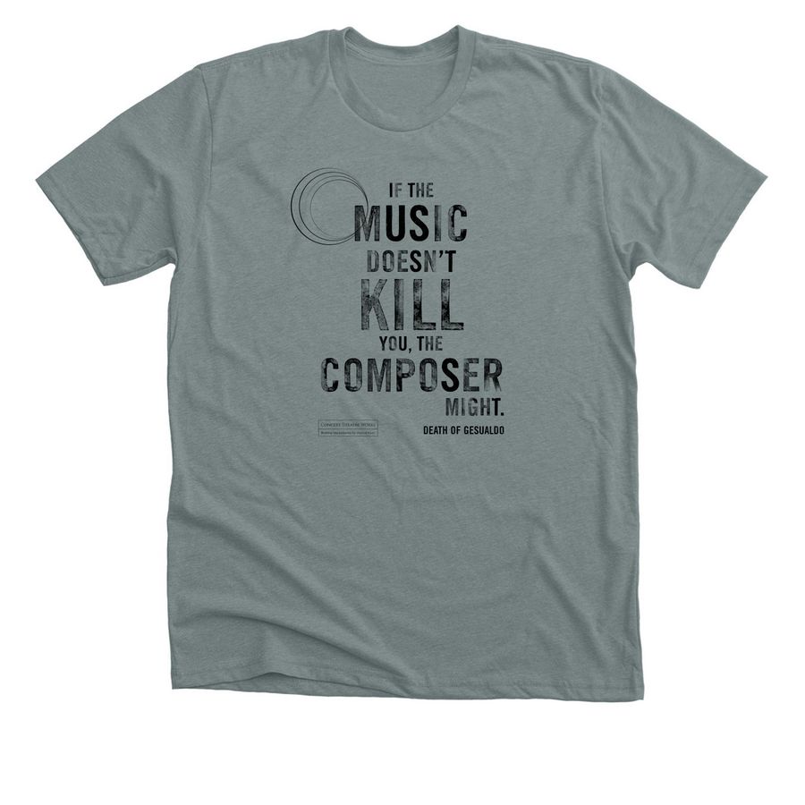 Death of Gesualdo, a Heather Blue Storm Premium Unisex Tee