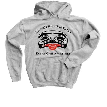 Orange Shirt Day, a Sport Grey Youth Pullover Hoodie