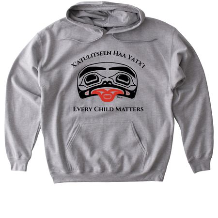 Orange Shirt Day, a Sport Grey Gildan Softstyle Pullover Hoodie