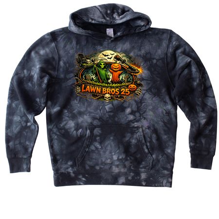 Youth Halloween, a Black Youth Tie Dye Pullover Hoodie