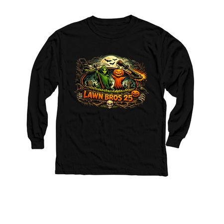 Youth Halloween, a Black Youth Long Sleeve Tee