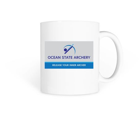 Ocean State Archery, a White Coffee Mug