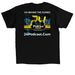 24Podcast.Com Effort V.1, a Black Classic Unisex Tee (back-view)