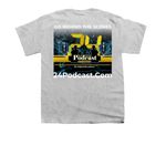 24Podcast.Com Effort V.1, a Sport Grey Youth Unisex Tee (back-view)