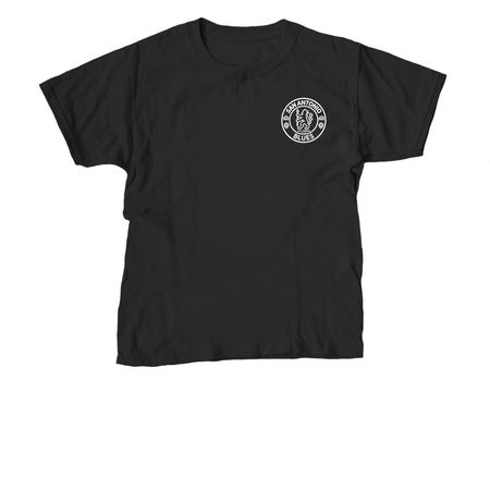 SA Blues Sketch (white design)&nbsp;, a Black Youth Unisex Tee