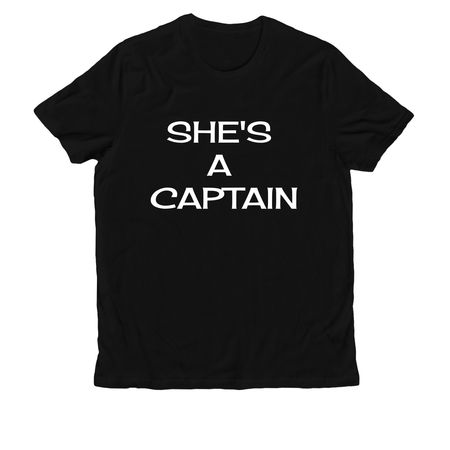 She Captain Clothing TM, a Deep Black Allmade Organic Cotton Unisex Tee