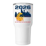 SO YOU THINK YOU CAN WORSHIP?! Conference&nbsp;, a White Insulated Tumbler (back-view)